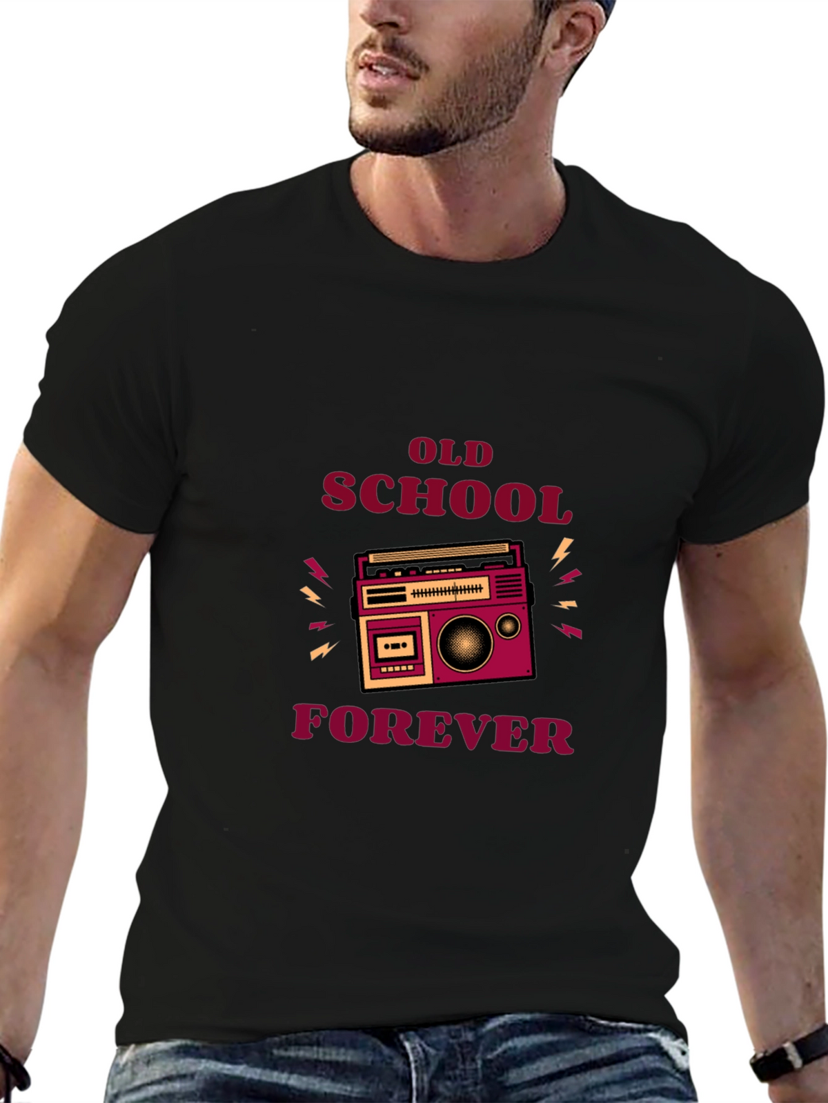 Retro Boombox Old School Forever T-Shirt