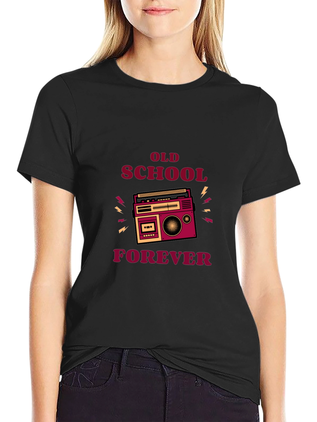Retro Boombox Old School Forever T-Shirt