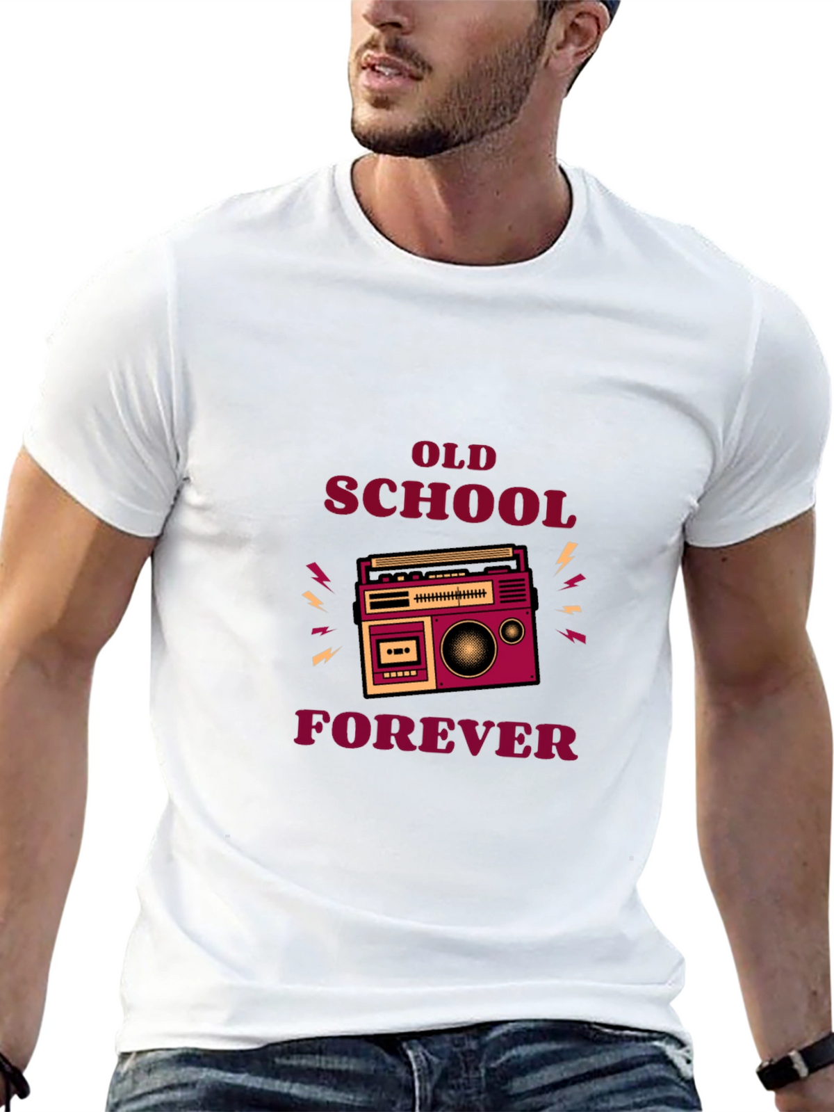 Retro Boombox Old School Forever T-Shirt