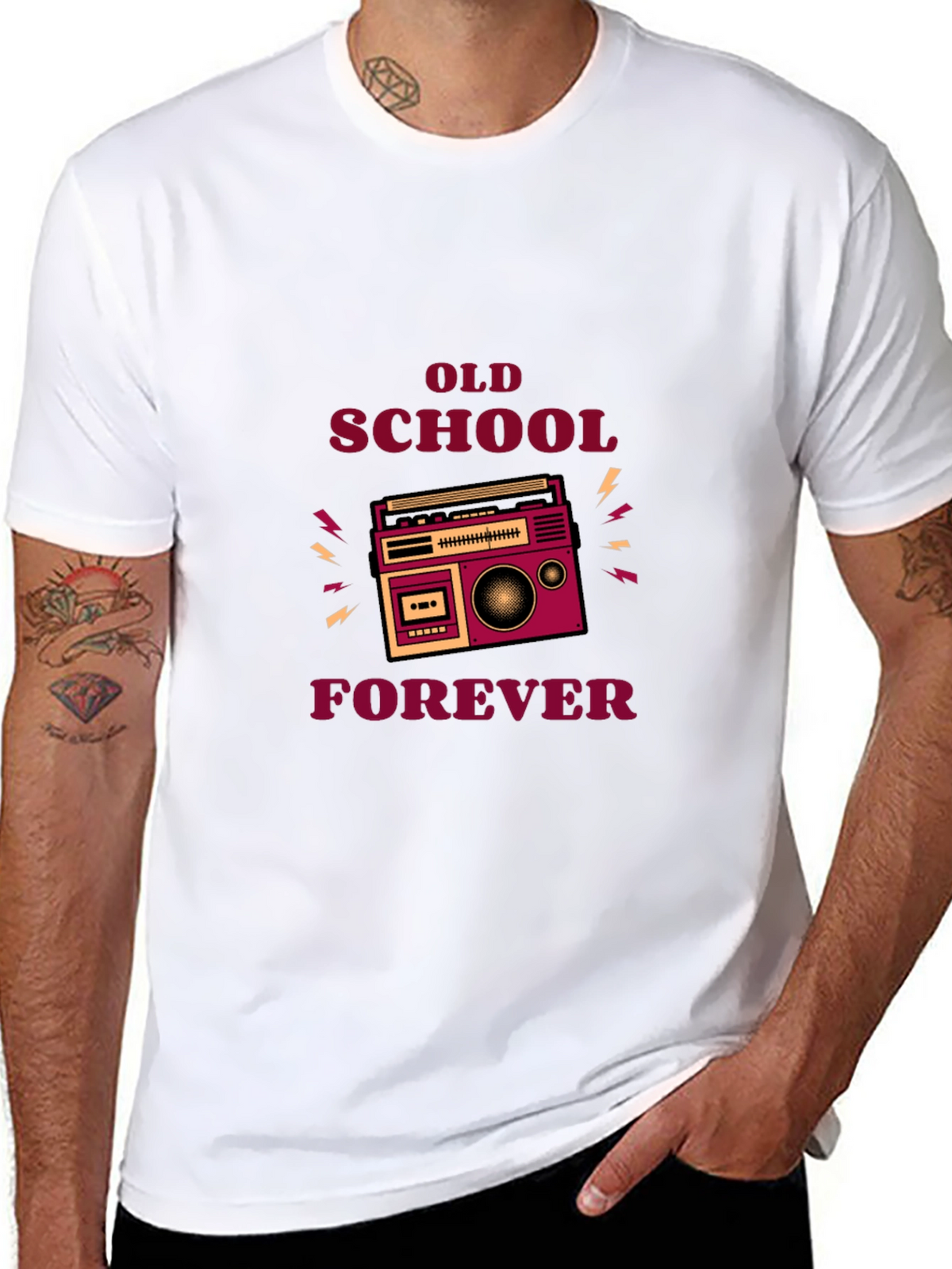 Retro Boombox Old School Forever T-Shirt