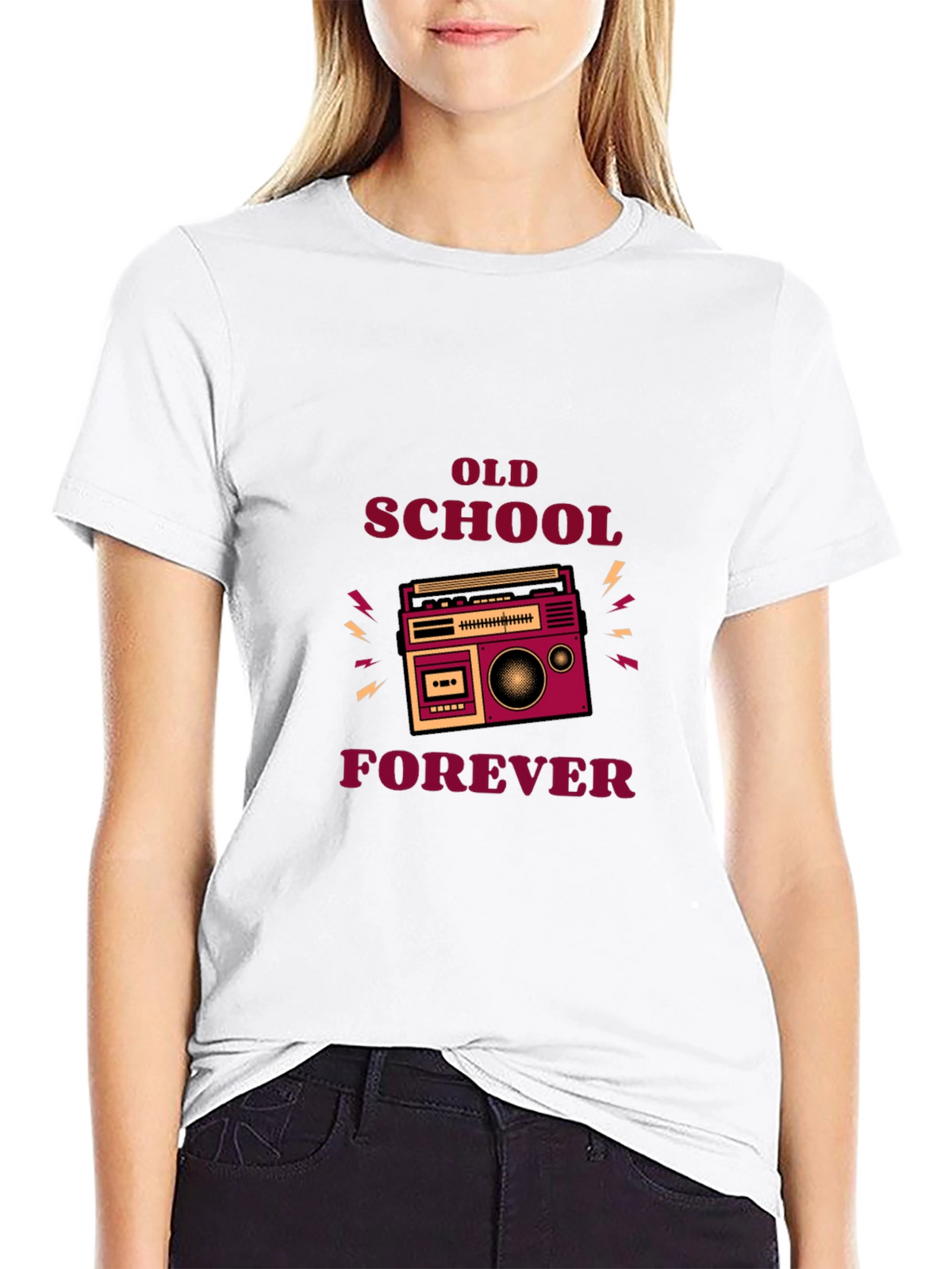 Retro Boombox Old School Forever T-Shirt