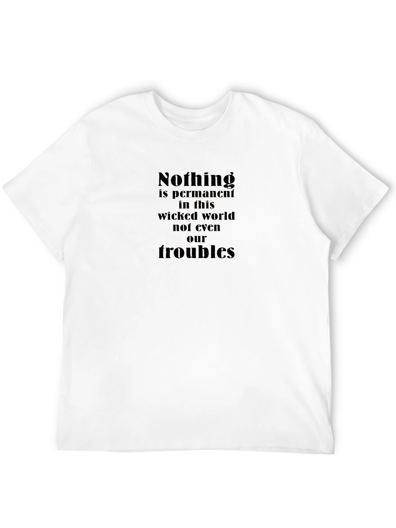 Nothing is Permanent Graphic Tee - Black