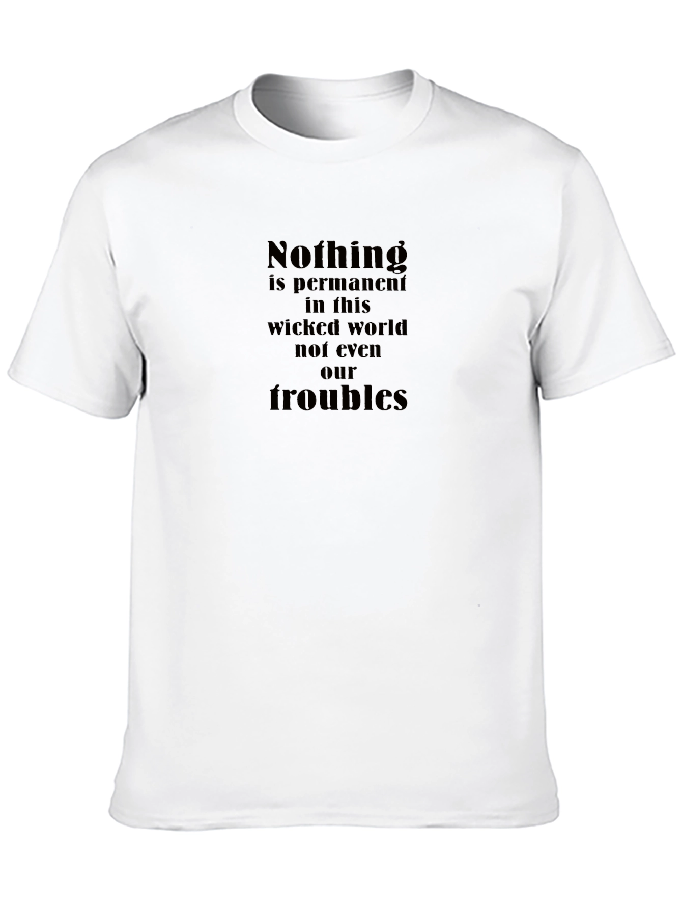Nothing is Permanent Graphic Tee - Black