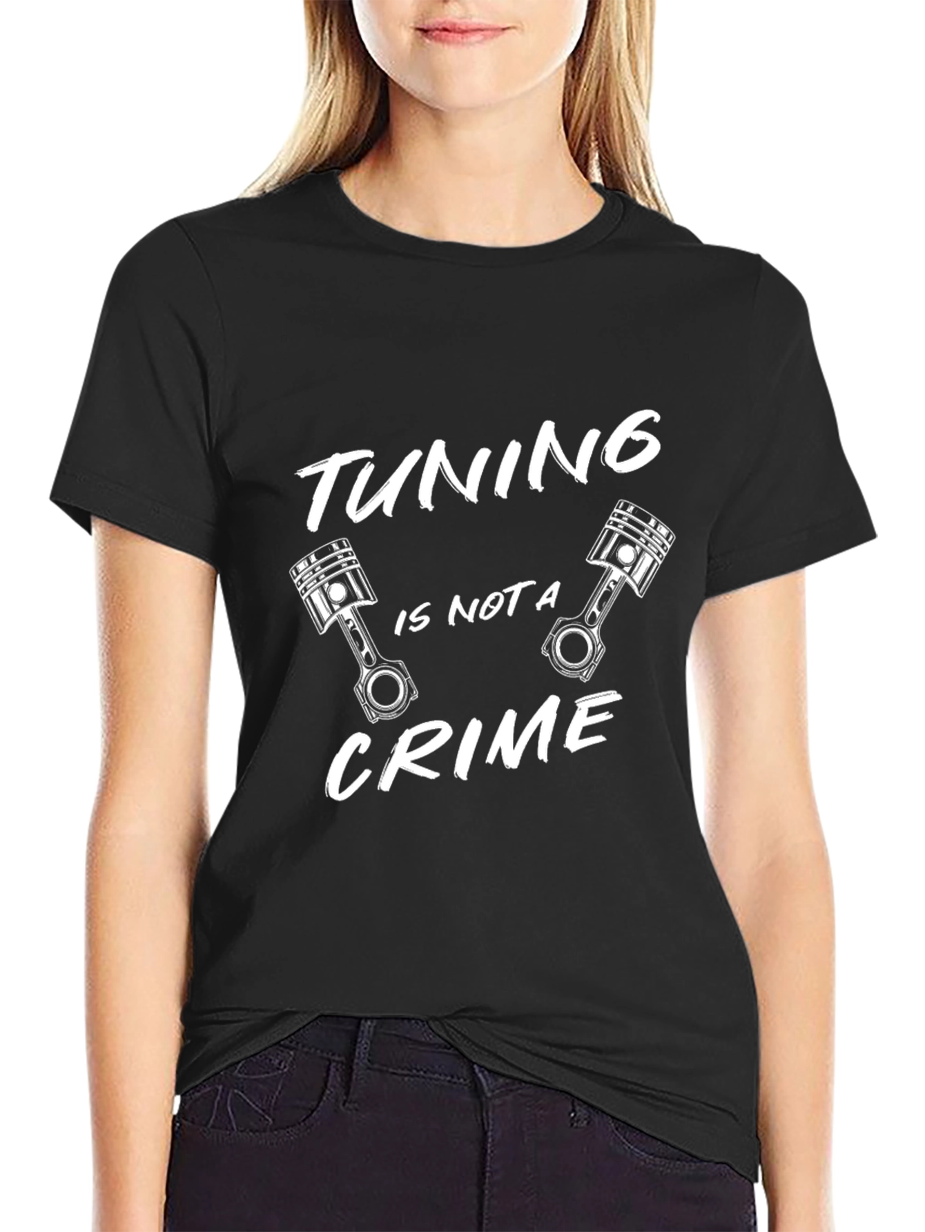 Tuning Is Not A Crime Black T-Shirt