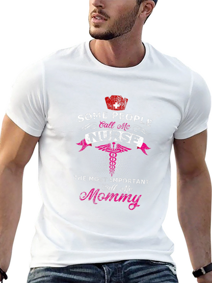 Nurse Mommy Graphic Tee - Black