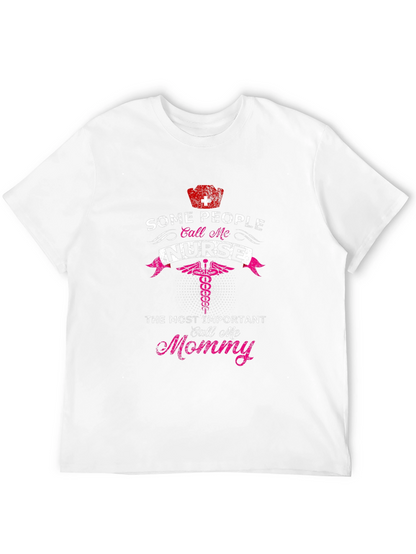 Nurse Mommy Graphic Tee - Black