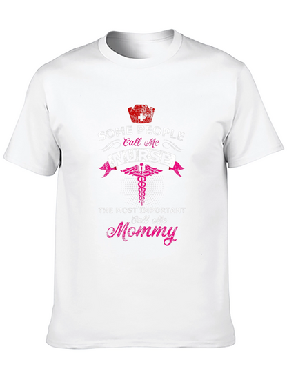 Nurse Mommy Graphic Tee - Black