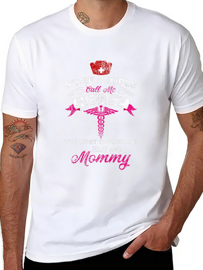 Nurse Mommy Graphic Tee - Black