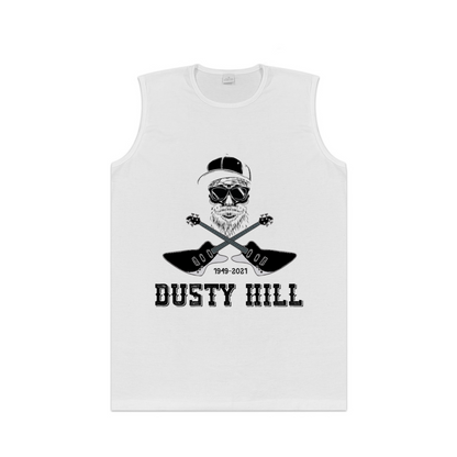 Dusty Hill Guitar Skull Memorial Rock Tank Top