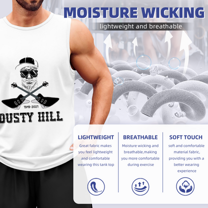 Dusty Hill Guitar Skull Memorial Rock Tank Top