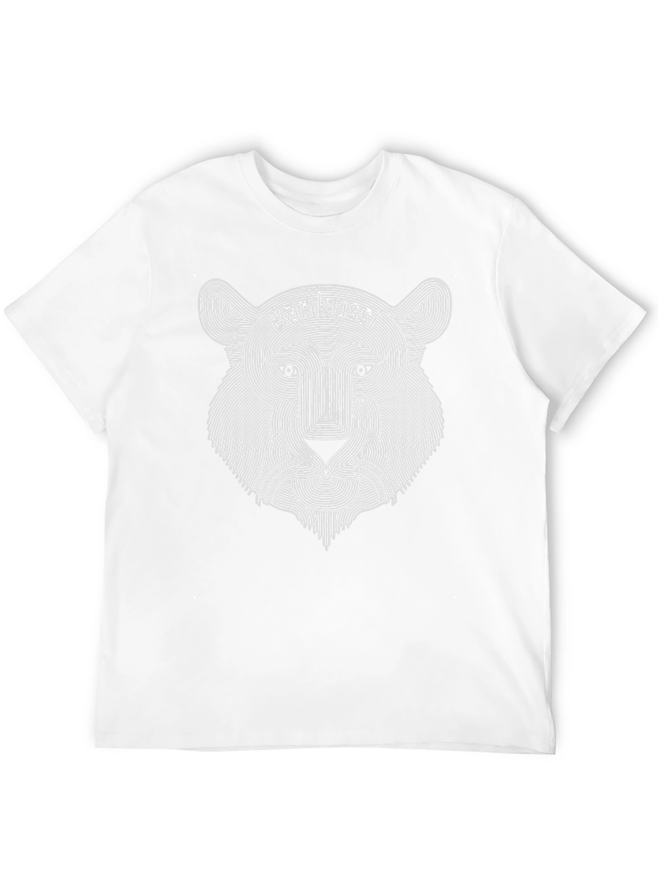 Bankussi Lion Graphic Print Black T-Shirt