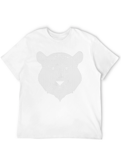 Bankussi Lion Graphic Print Black T-Shirt