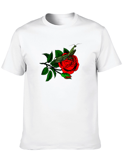 Rose and Mantis Graphic T-Shirt