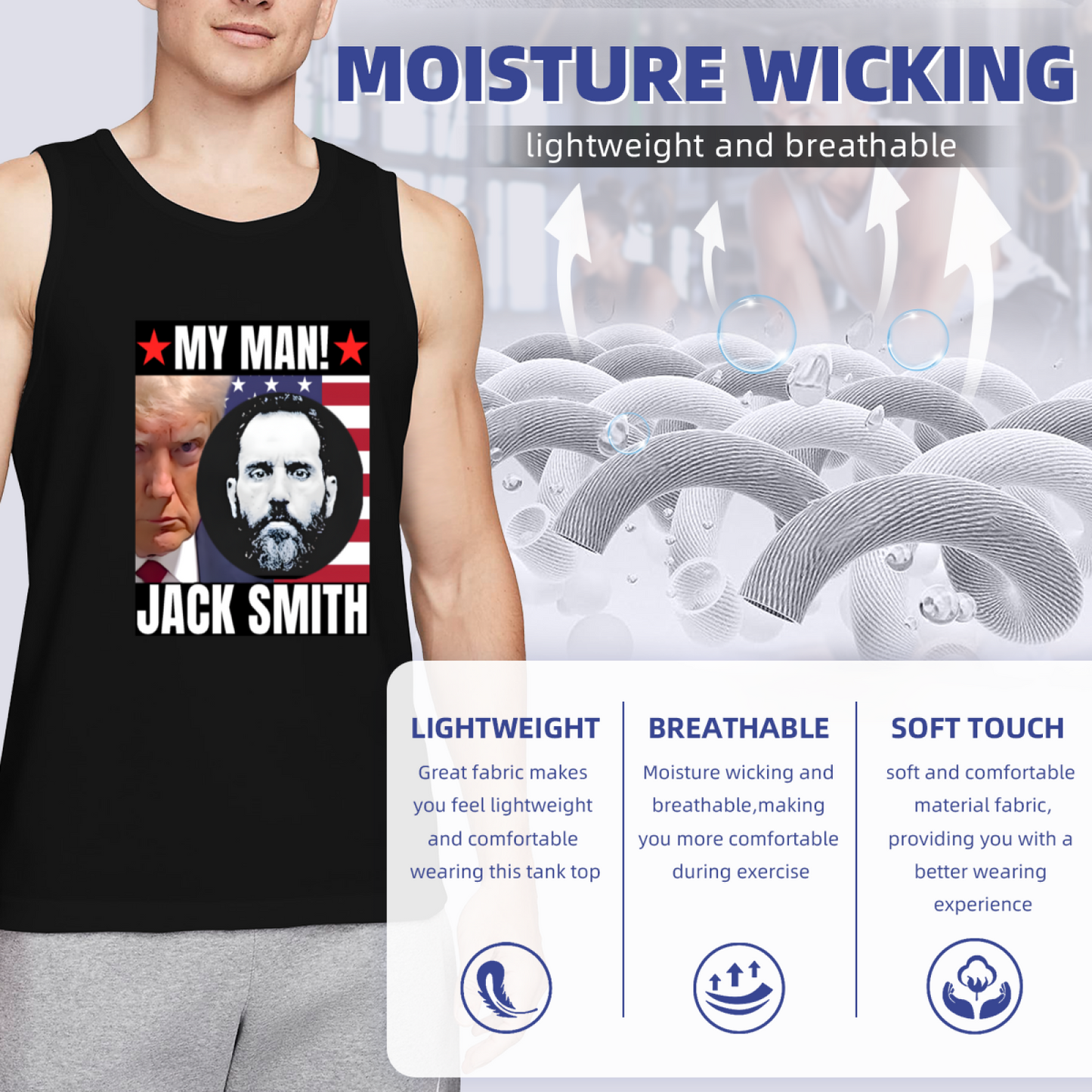 My Man Jack Smith Trump Political Statement Tank Top