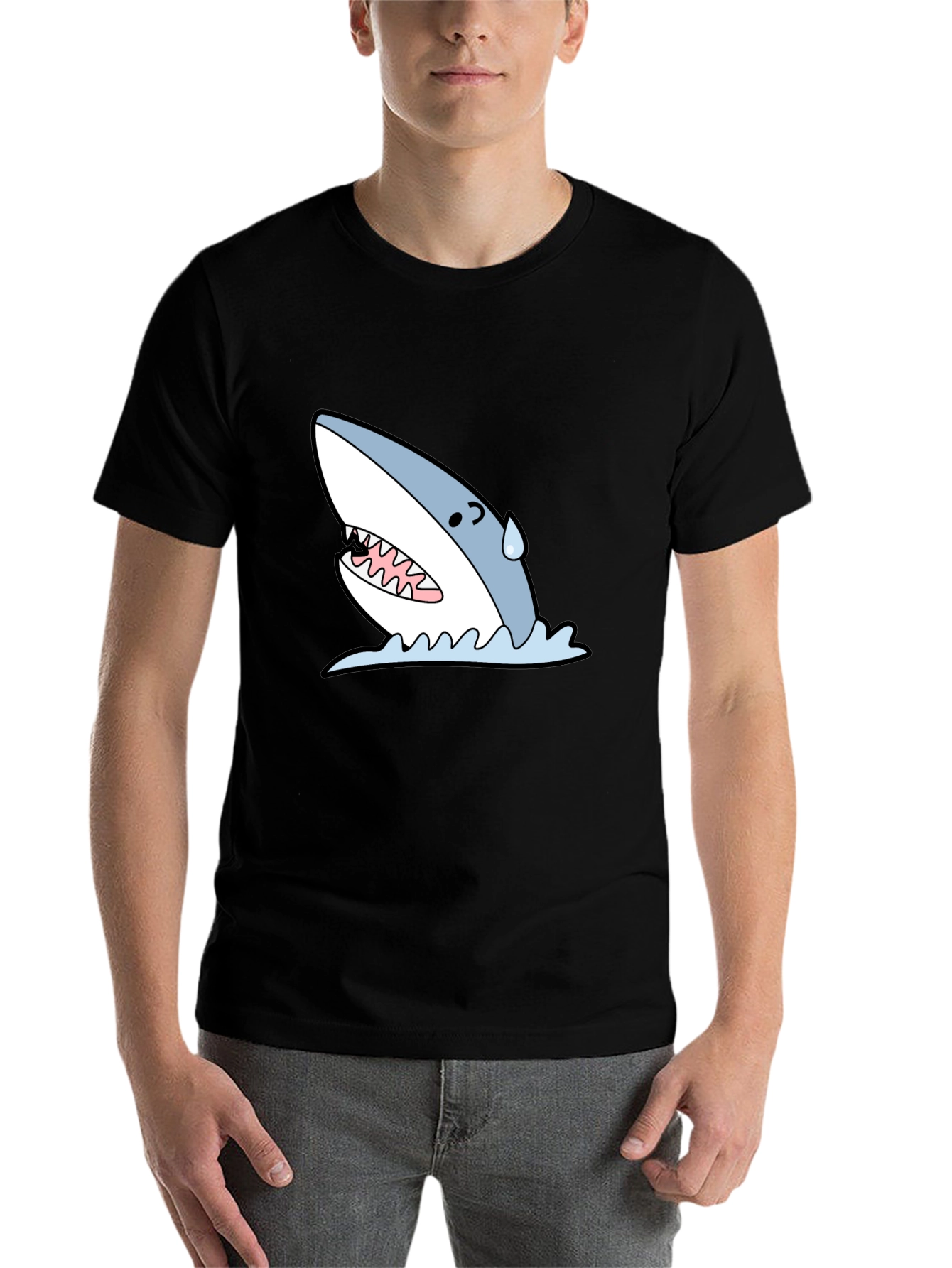 Shark Graphic T-Shirt - Black