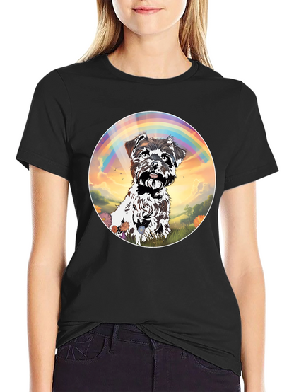Dog Rainbow Graphic T-Shirt