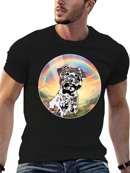 Dog Rainbow Graphic T-Shirt