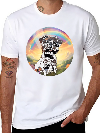 Dog Rainbow Graphic T-Shirt