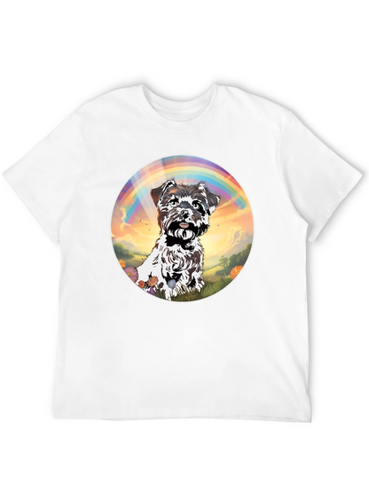 Dog Rainbow Graphic T-Shirt