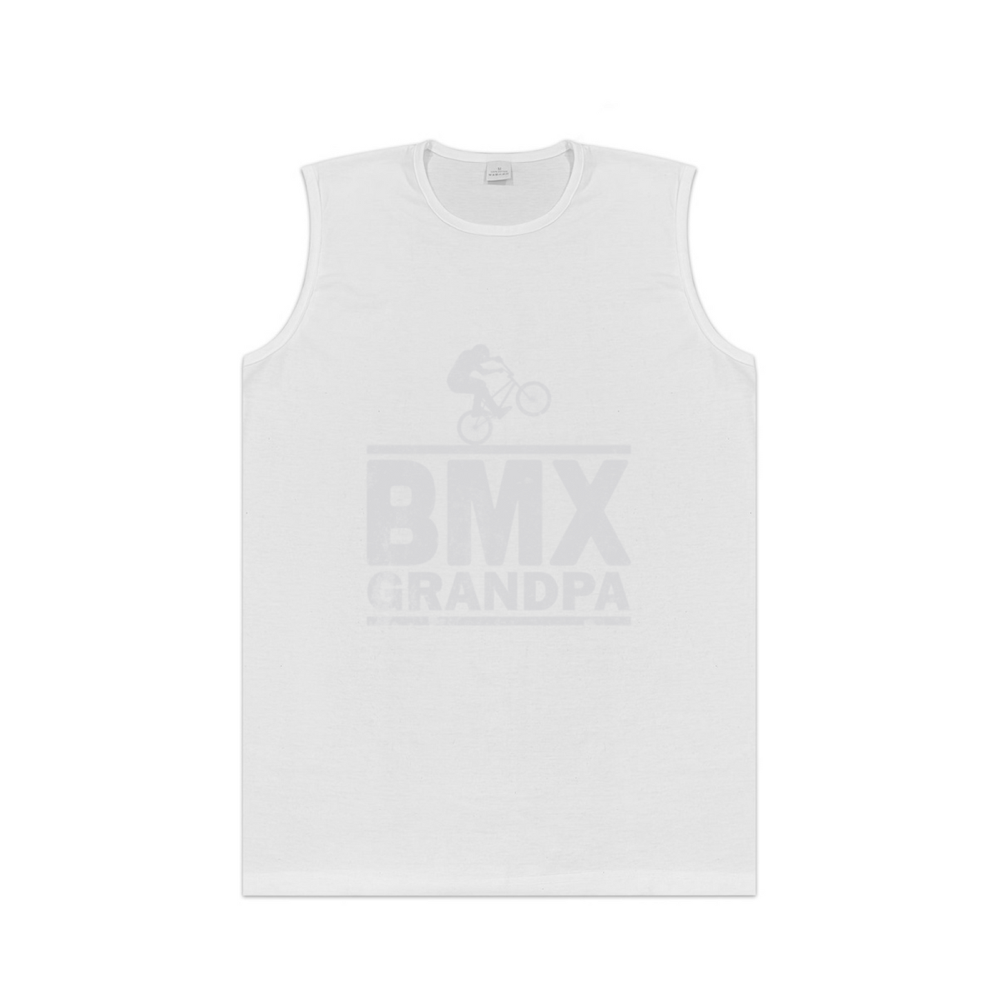 Distressed BMX Grandpa Bike Rider Hobby Tank Top