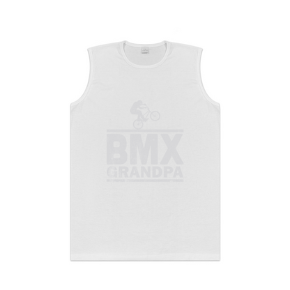 Distressed BMX Grandpa Bike Rider Hobby Tank Top