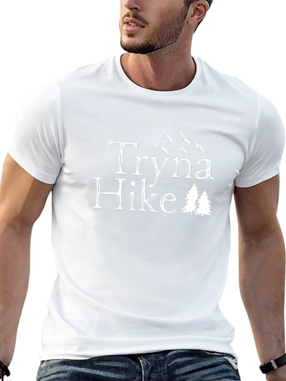 Tryna Hike Mountain T-Shirt - Nature Lover Tee