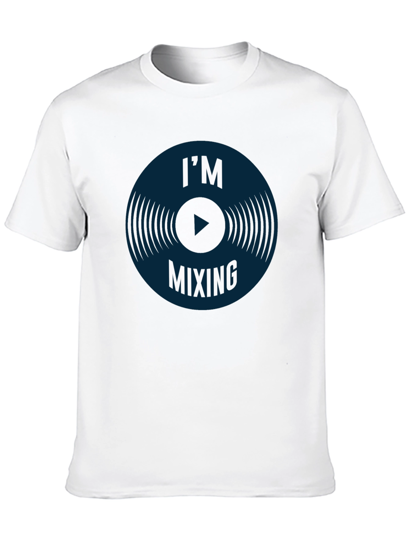 DJ Mixing Vinyl Record T-Shirt