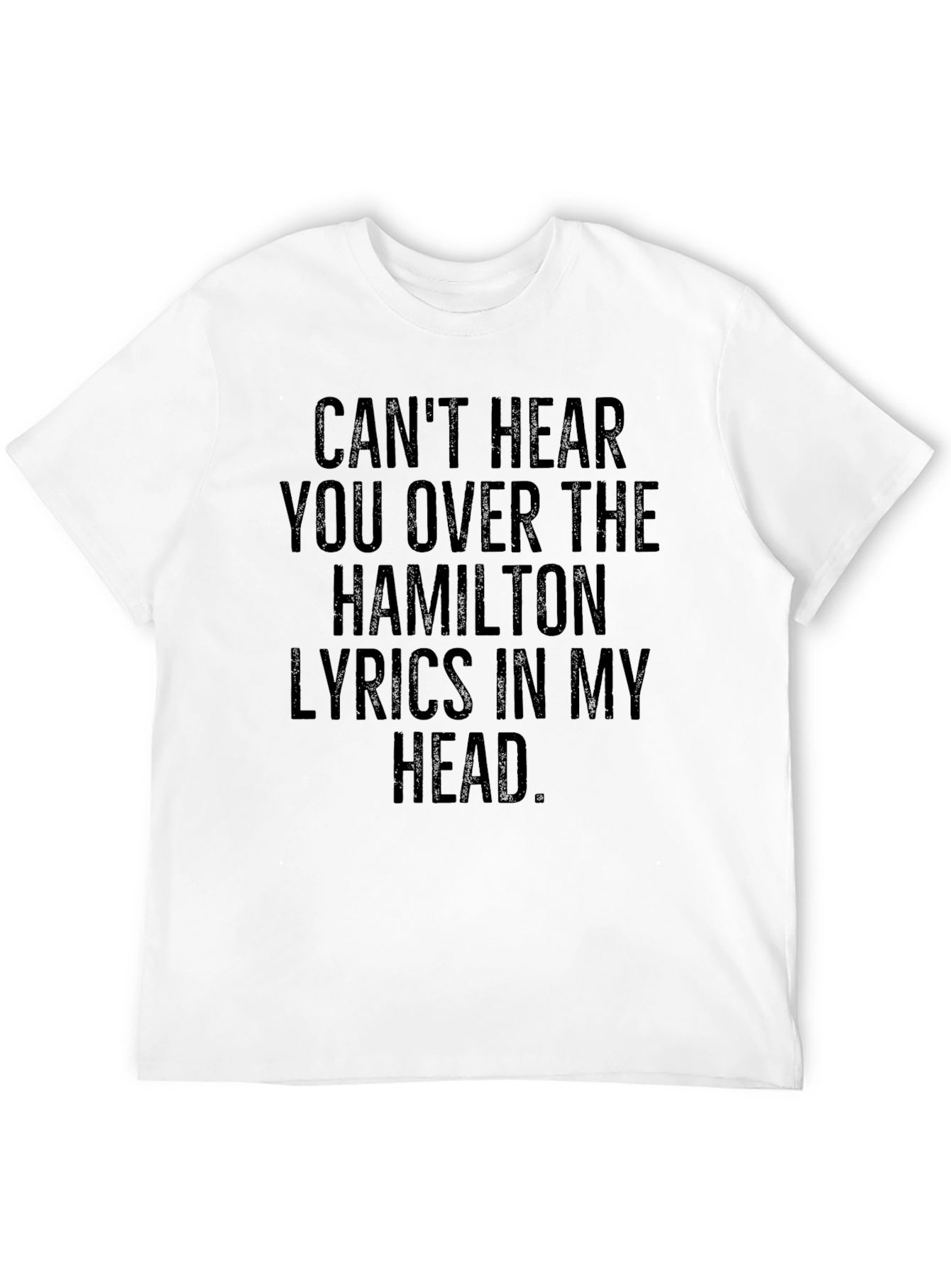 Hamilton Lyrics Tee - Black T-Shirt