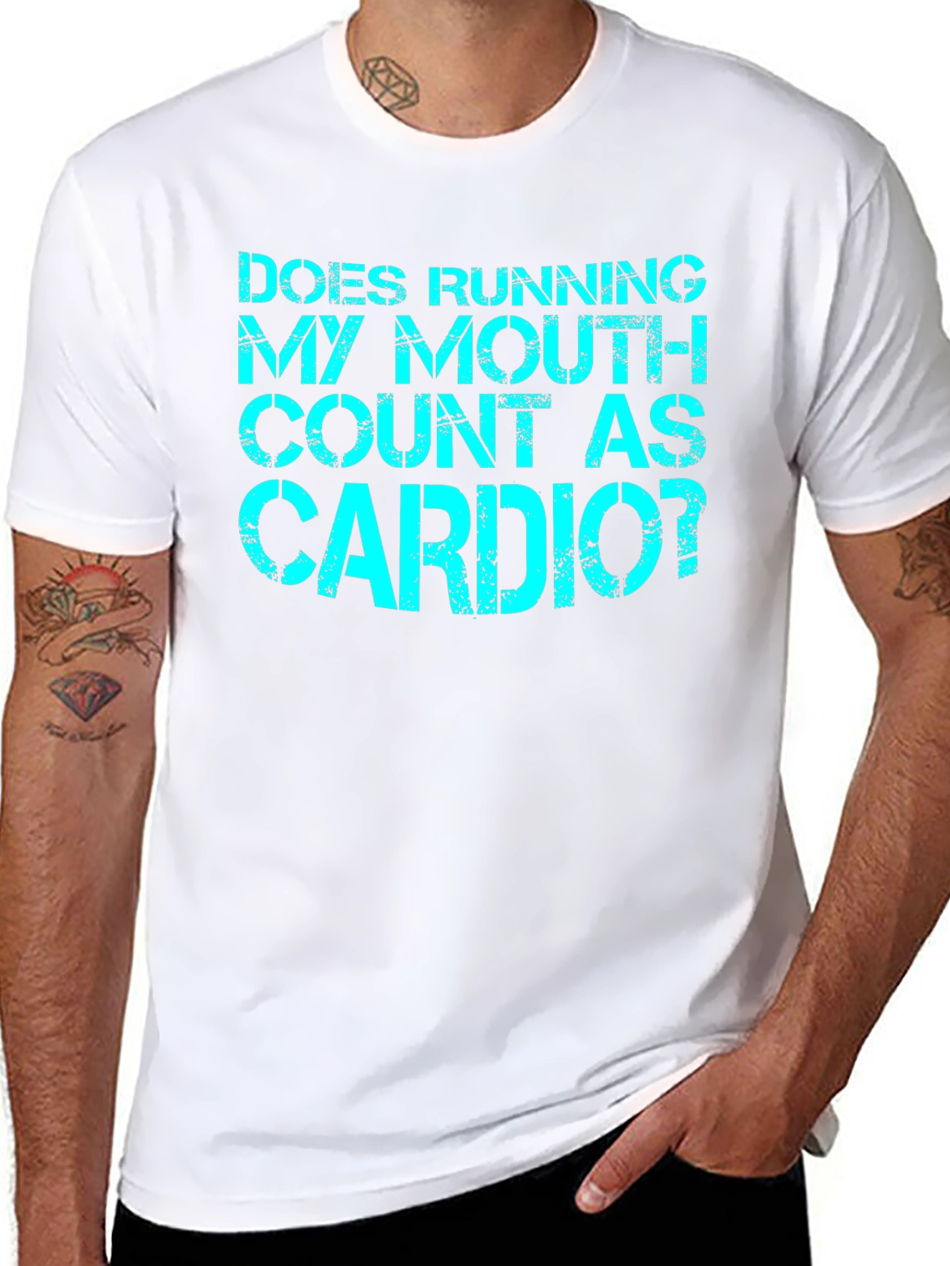 Funny Cardio T-Shirt - Running My Mouth