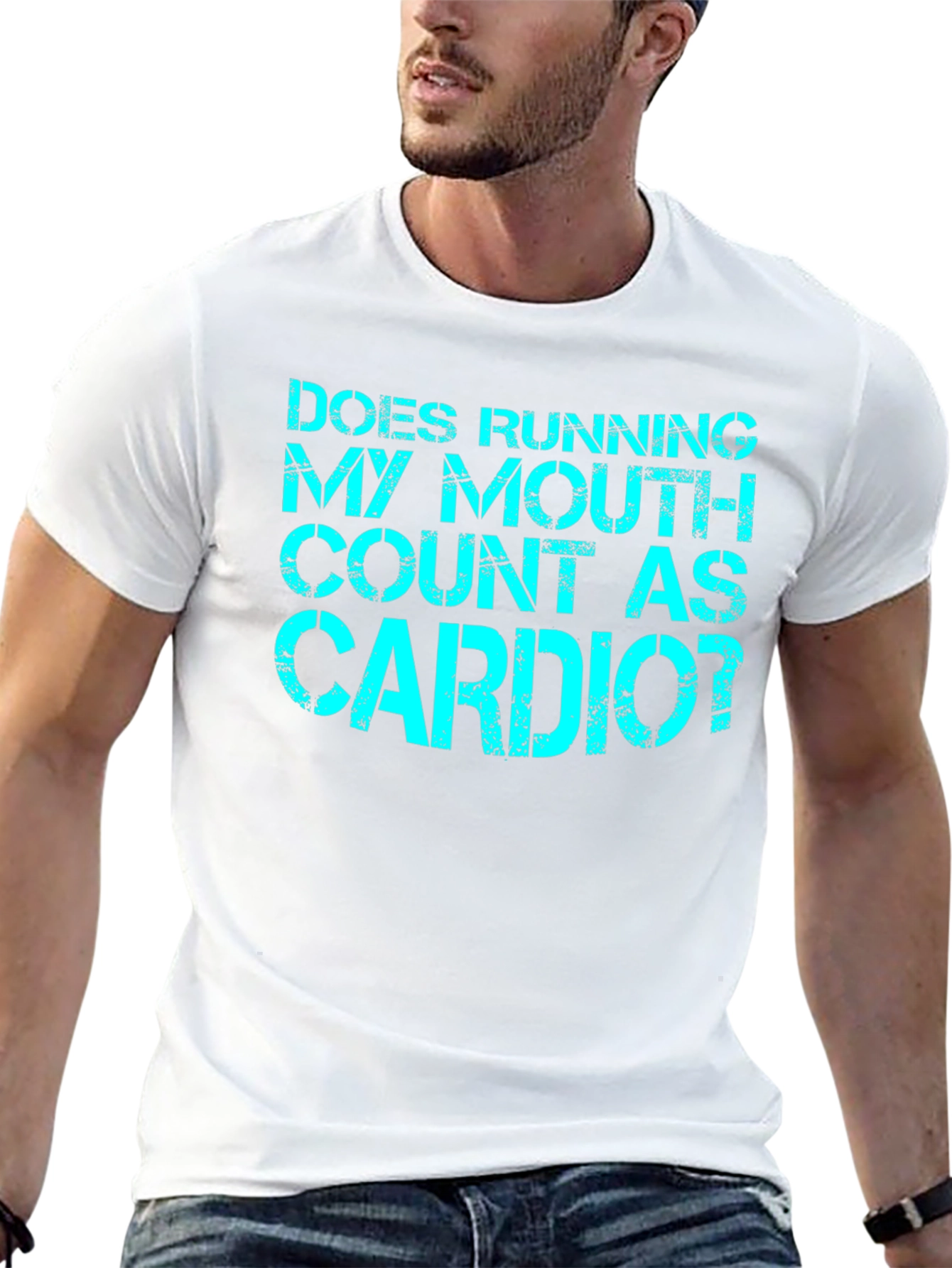 Funny Cardio T-Shirt - Running My Mouth