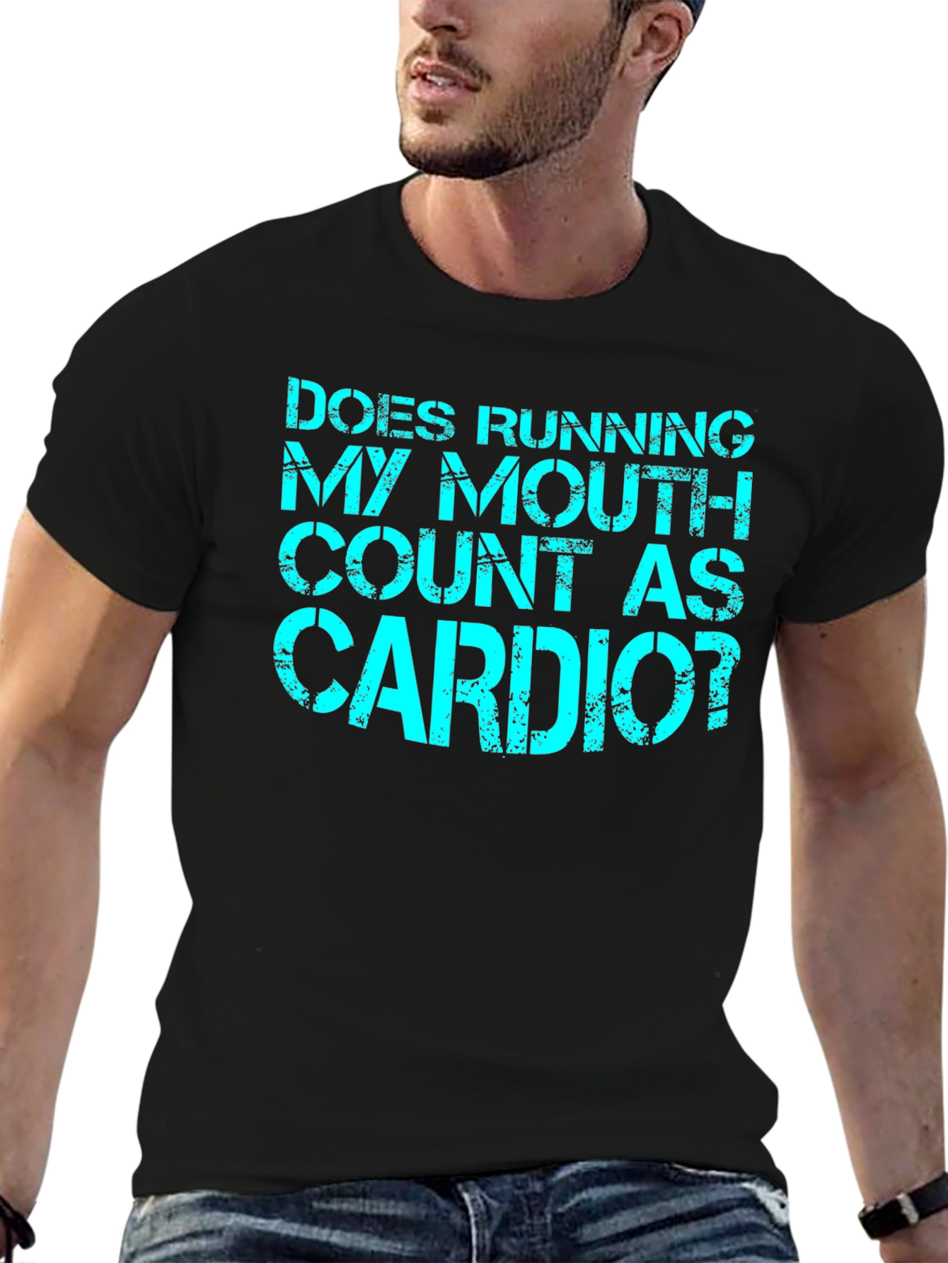 Funny Cardio T-Shirt - Running My Mouth