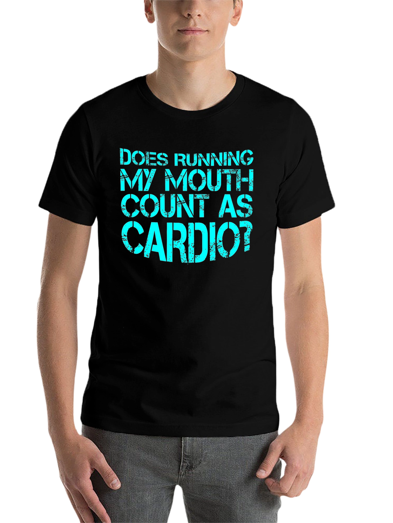 Funny Cardio T-Shirt - Running My Mouth