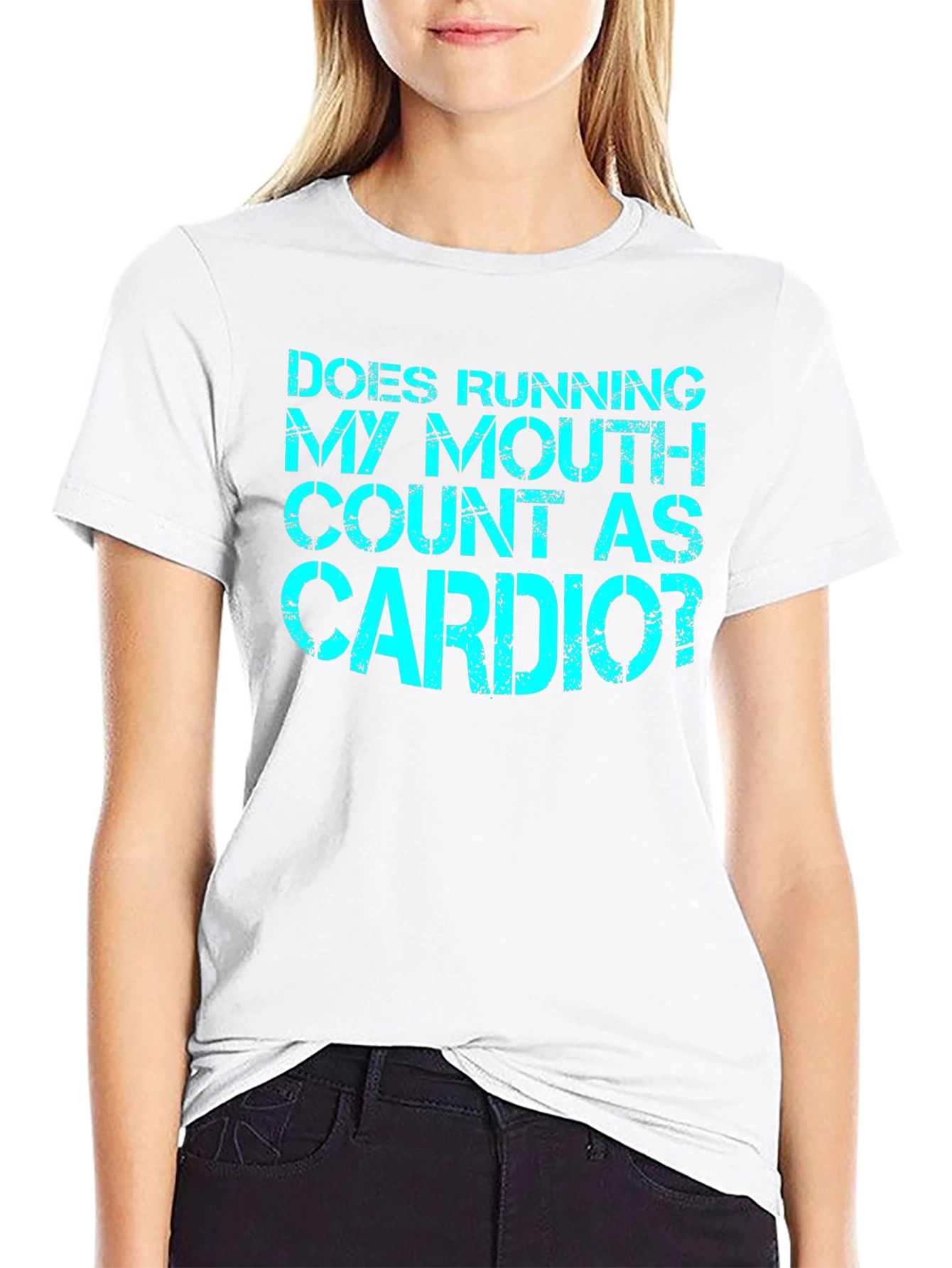 Funny Cardio T-Shirt - Running My Mouth