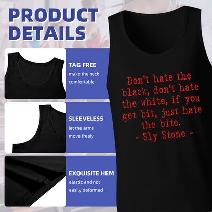 Sly Stone Classic Equal Rights Quote Tank Top
