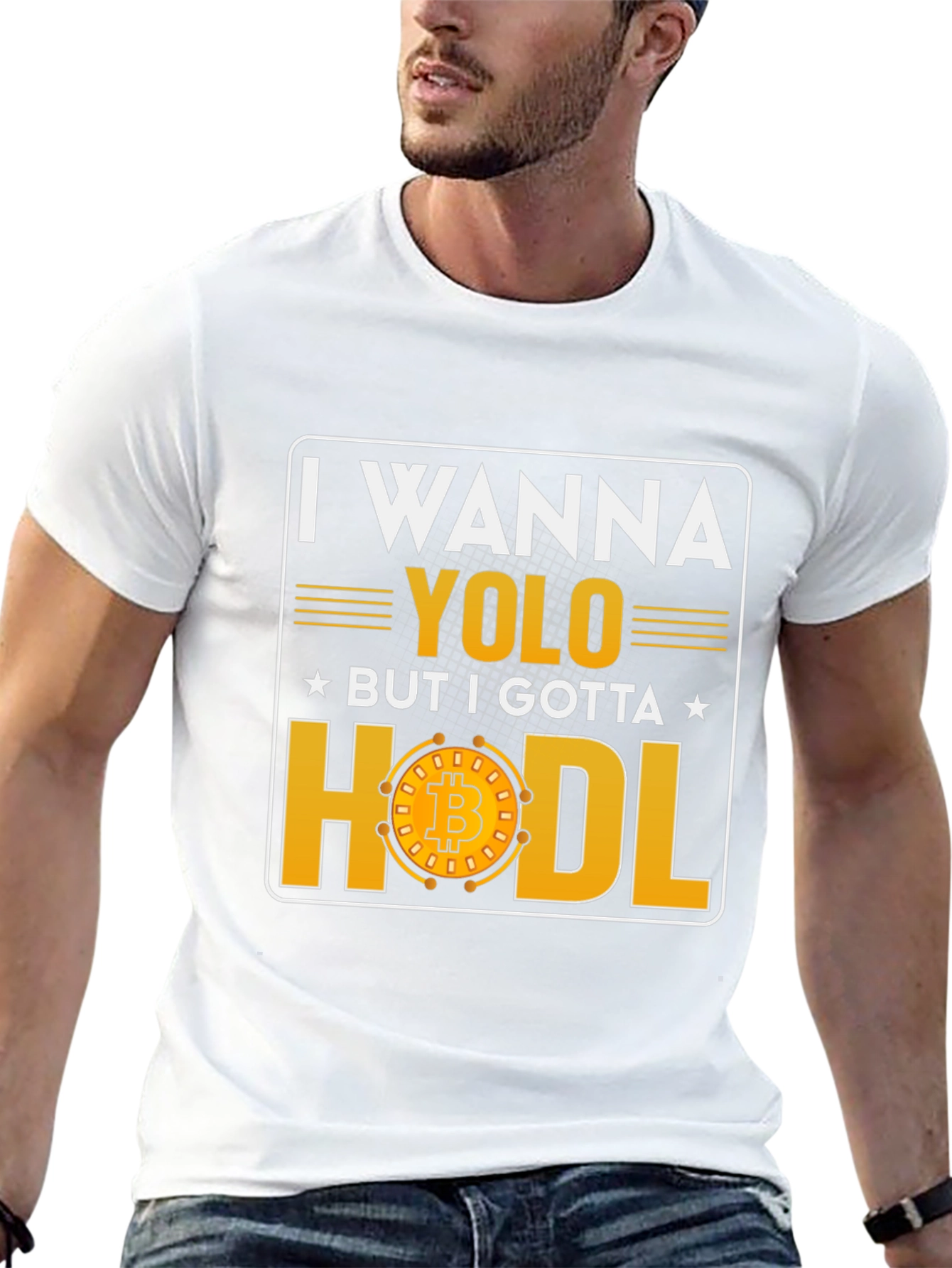 I Wanna YOLO But I Gotta HODL Bitcoin T-Shirt
