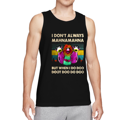 Vintage Mahna Mahna Muppet Retro Funny Graphic Men Sleeveless Tee