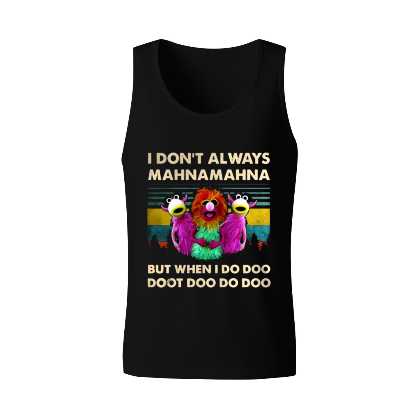 Vintage Mahna Mahna Muppet Retro Funny Graphic Men Sleeveless Tee