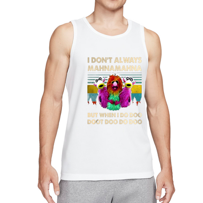 Vintage Mahna Mahna Muppet Retro Funny Graphic Men Sleeveless Tee