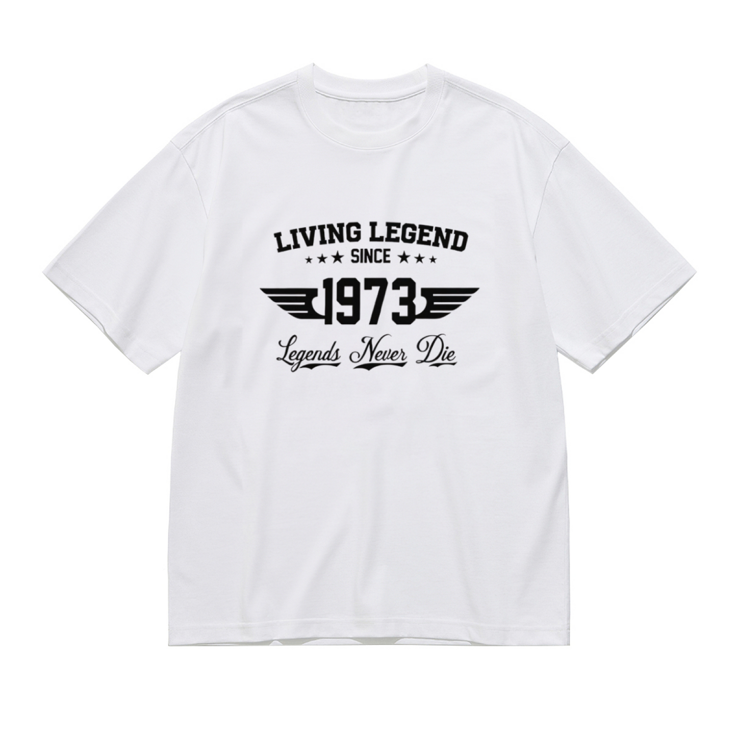 Living Legend Since 1973 Vintage Wing Graphic Plus Size Women Printed T-Shirt