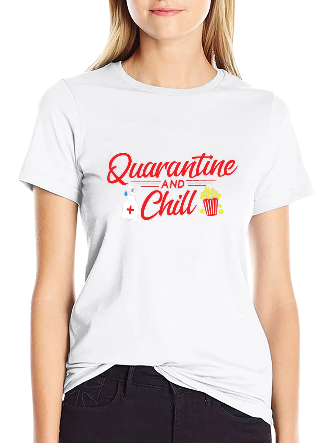 Quarantine and Chill T-Shirt - Black