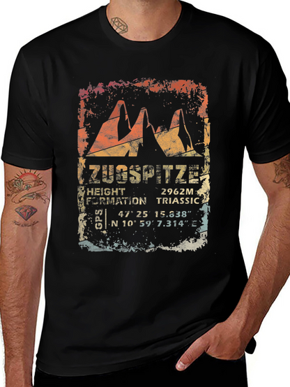 Zugspitze Mountain Graphic Tee - Triassic Formation