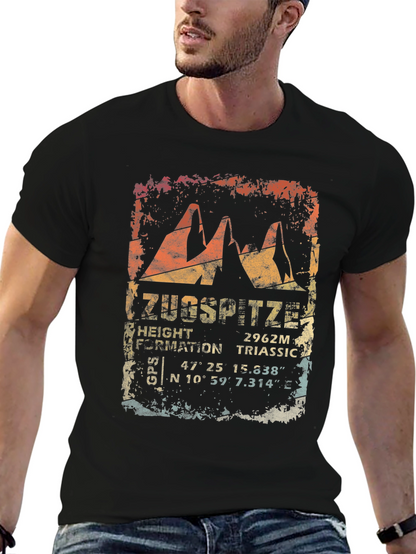 Zugspitze Mountain Graphic Tee - Triassic Formation