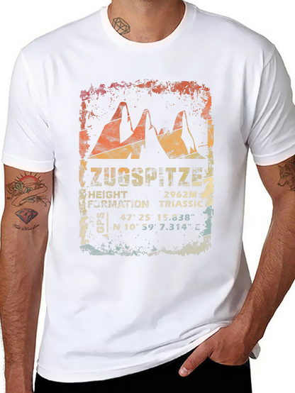 Zugspitze Mountain Graphic Tee - Triassic Formation