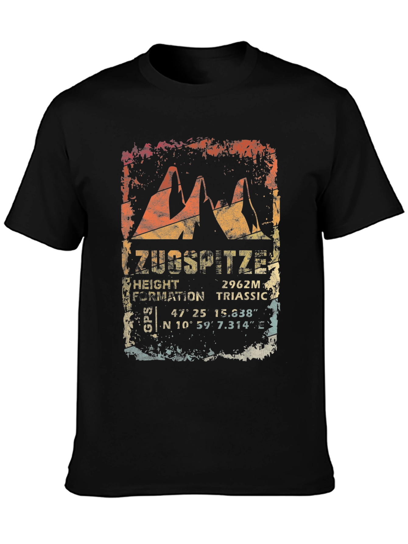 Zugspitze Mountain Graphic Tee - Triassic Formation
