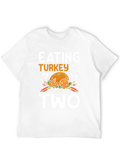Eating Turkey For Two Thanksgiving Pregnancy T-Shirt