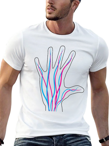 Neon Hand Graphic Black T-Shirt
