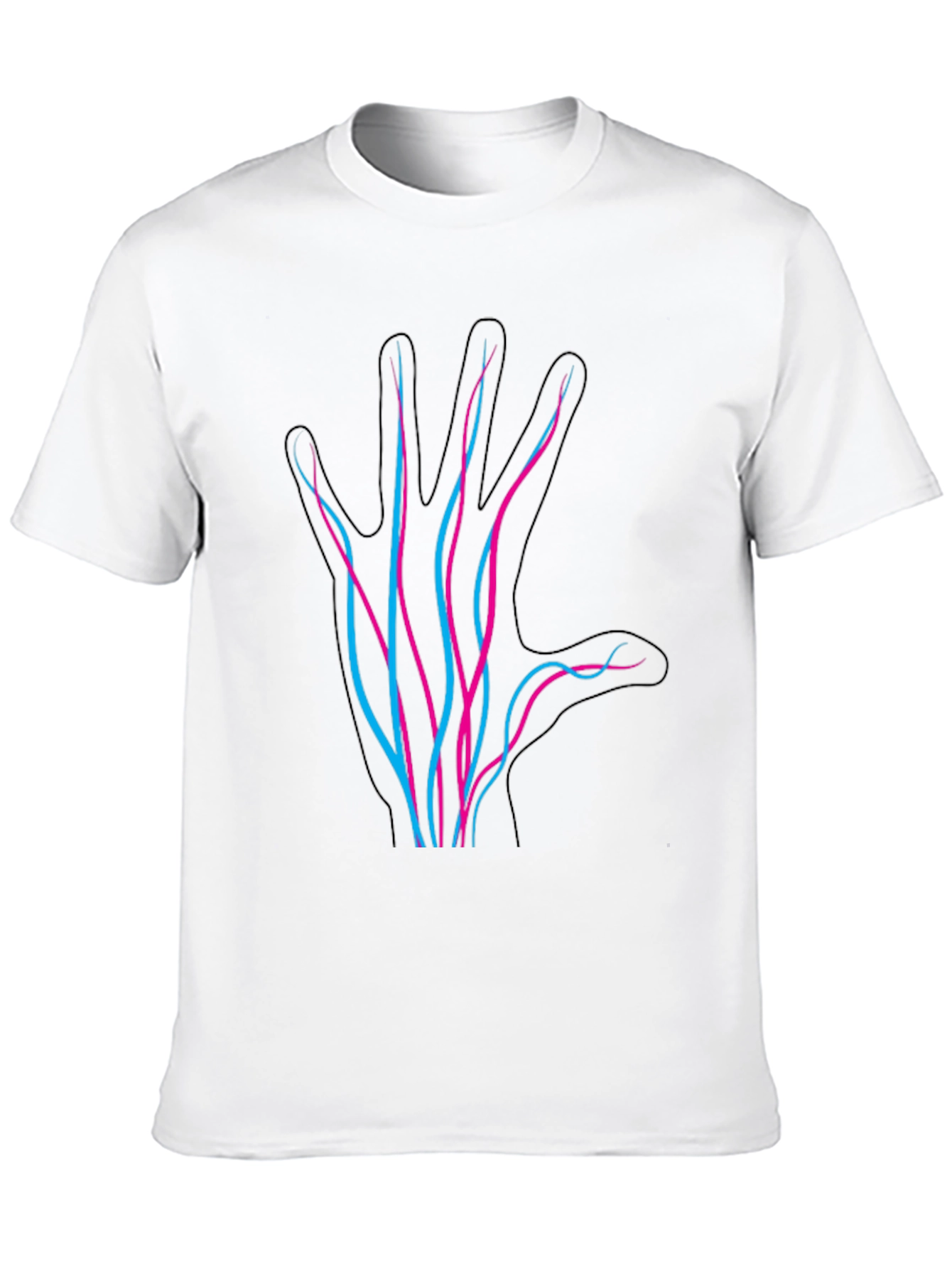 Neon Hand Graphic Black T-Shirt