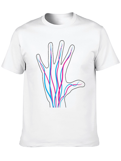 Neon Hand Graphic Black T-Shirt