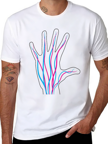 Neon Hand Graphic Black T-Shirt