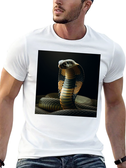 Cobra Graphic Tee - Cool Snake Print Shirt